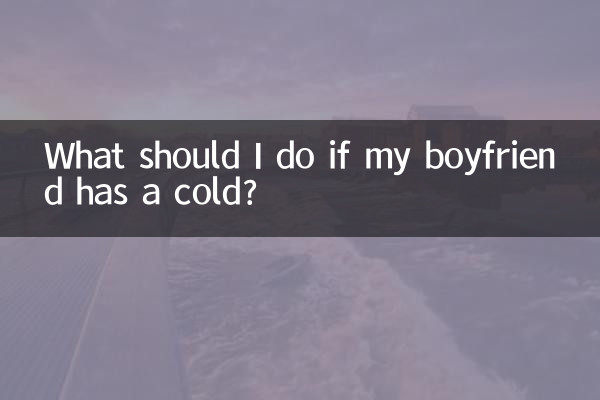 ¿Qué debo hacer si mi novio está resfriado?