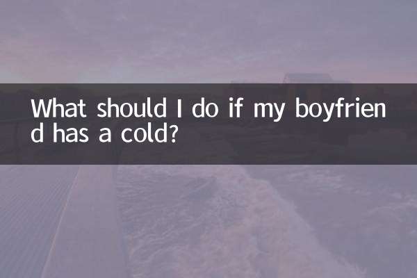 ¿Qué debo hacer si mi novio está resfriado?