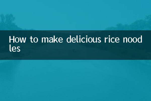 So bereiten Sie köstliche Reisnudeln zu