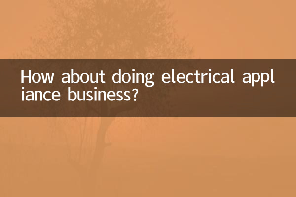 ¿Qué tal hacer negocios de electrodomésticos?