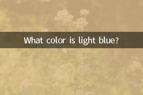 Qual é a cor do azul claro?