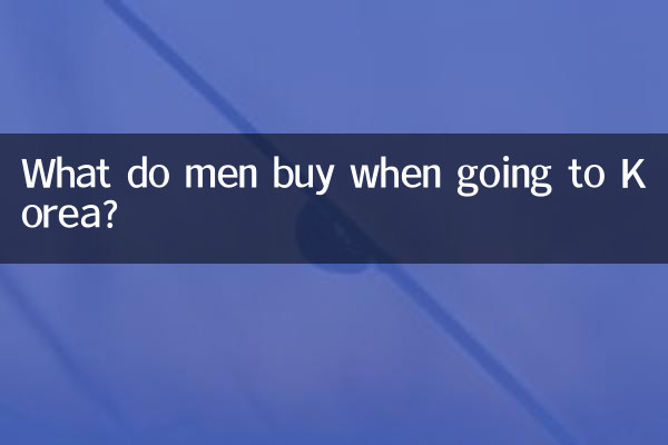 Что покупают мужчины, отправляясь в Корею?