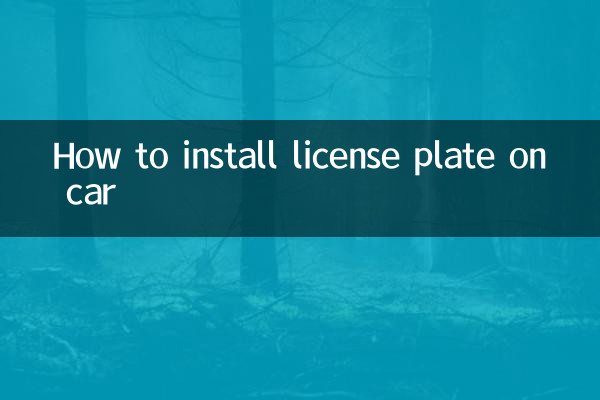 Cómo instalar la matrícula en el coche