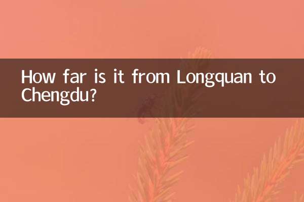 Quelle distance y a-t-il entre Longquan et Chengdu ?