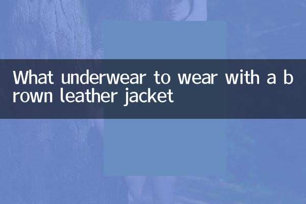 棕色皮夹克配什么内衣