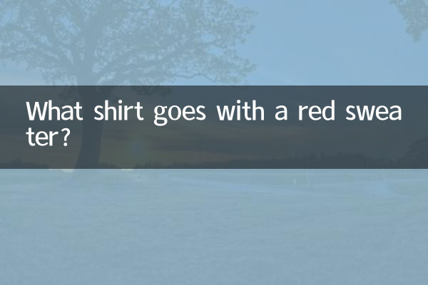 赤いセーターに合うシャツは何ですか?