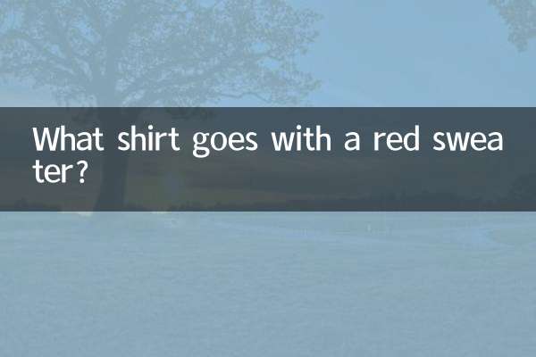 赤いセーターに合うシャツは何ですか?
