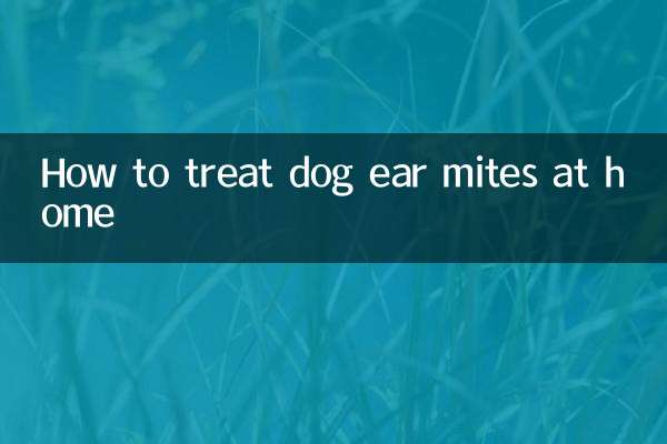 狗耳蟎在家怎麼治