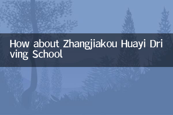 Et l'école de conduite Zhangjiakou Huayi