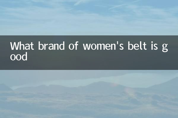 What brand of women's belt is good