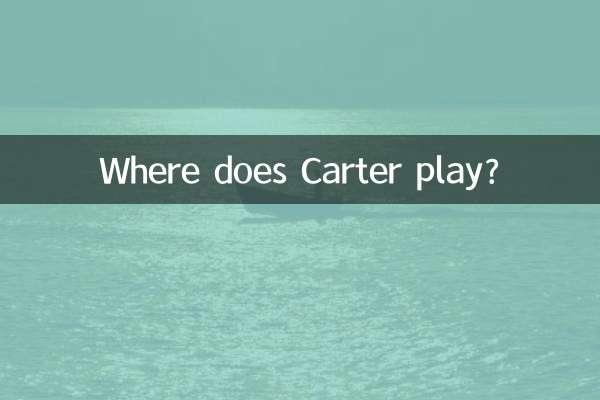Onde Carter toca?