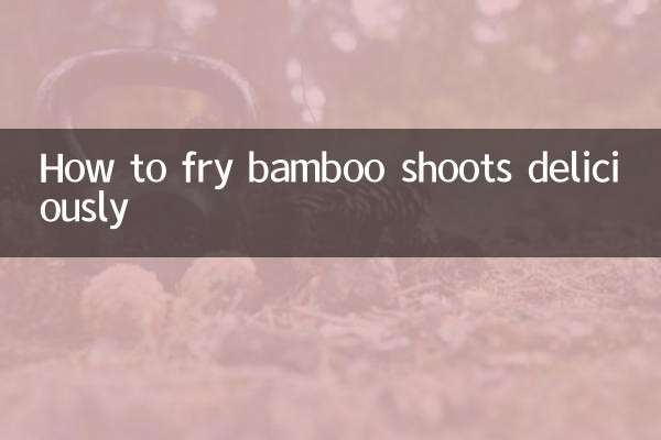 Come friggere deliziosamente i germogli di bambù