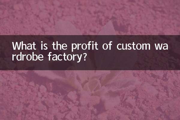 What is the profit of custom wardrobe factory?