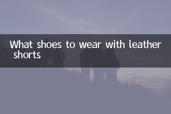 Welche Schuhe trägt man zu Ledershorts?