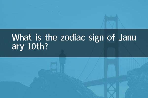 What is the zodiac sign of January 10th?