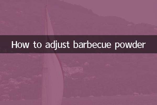 So stellen Sie das Grillpulver ein