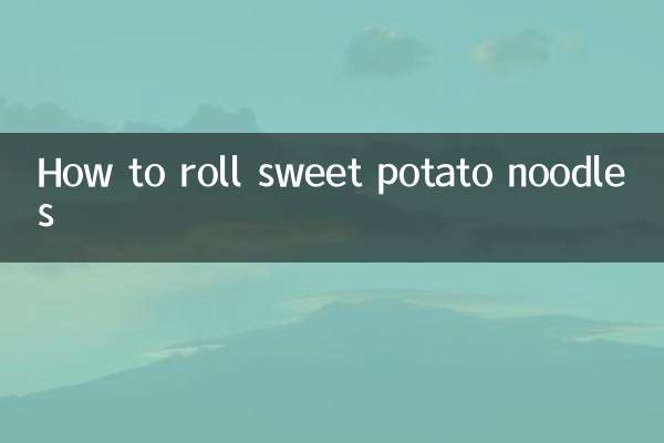 Como enrolar macarrão de batata doce