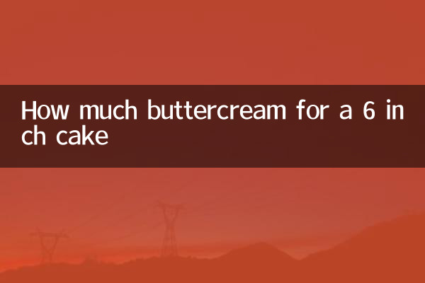 Quelle quantité de crème au beurre pour un gâteau de 6 pouces