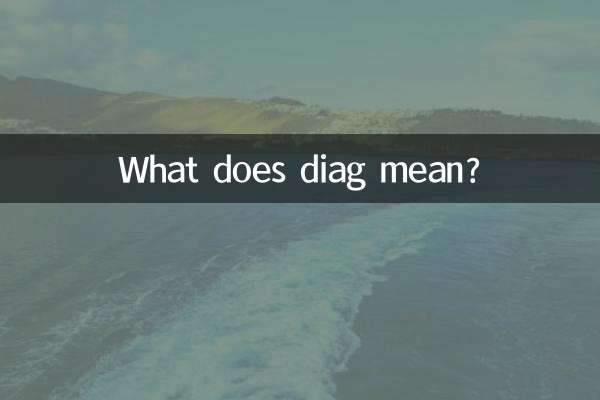 Что означает диаг?