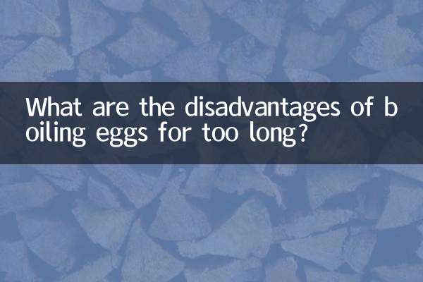 What are the disadvantages of boiling eggs for too long?
