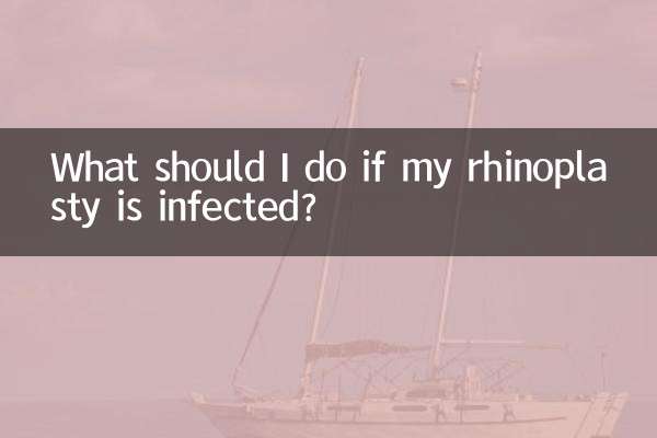 What should I do if my rhinoplasty is infected?