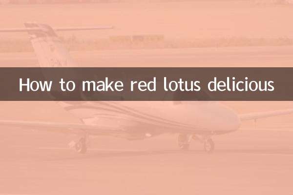 Come rendere delizioso il loto rosso