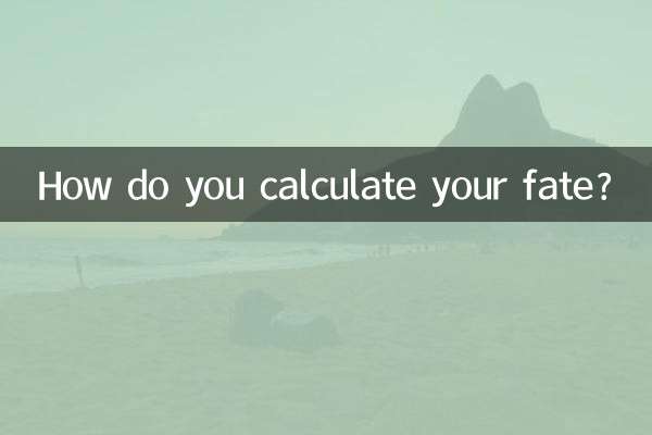 Come calcoli il tuo destino?