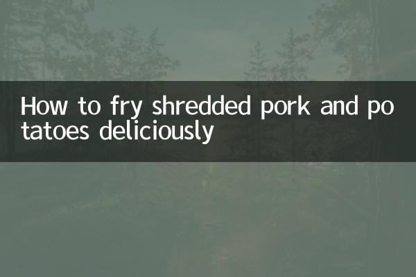 Cómo freír deliciosamente carne de cerdo deshebrada y patatas