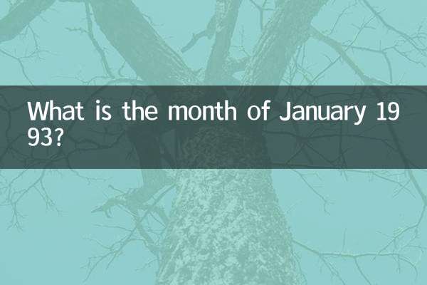 ¿Cuál es el mes de enero de 1993?