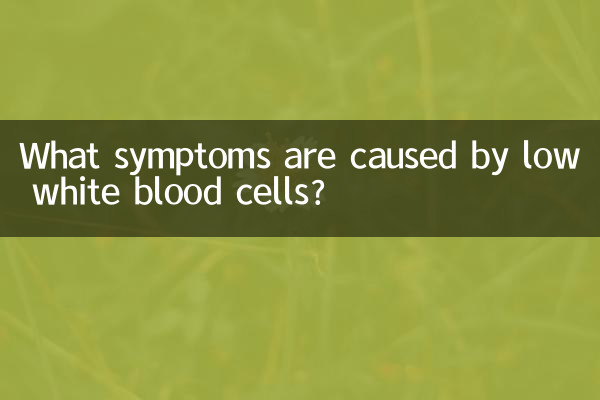 Quels symptômes sont causés par un faible nombre de globules blancs ?