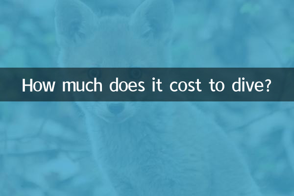 كم تكلفة الغوص؟