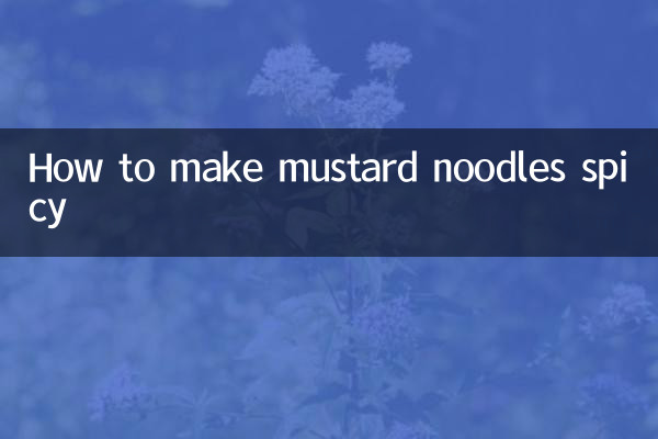 Cómo hacer fideos con mostaza picantes