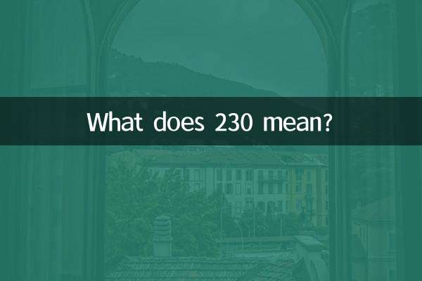 230是什麼意思