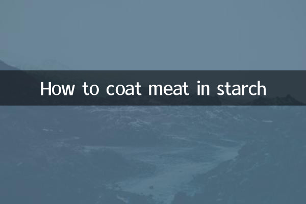 고기에 전분을 입히는 방법