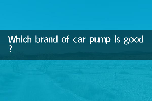 Which brand of car pump is good?