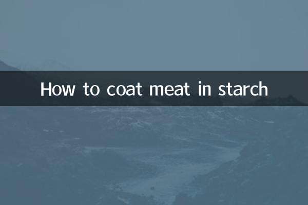 Wie man Fleisch mit Stärke umhüllt