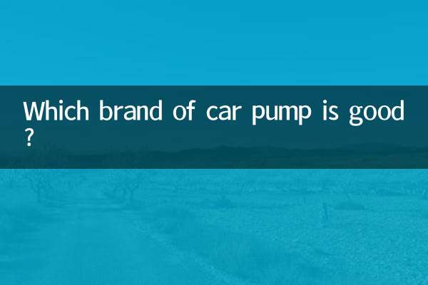 Which brand of car pump is good?