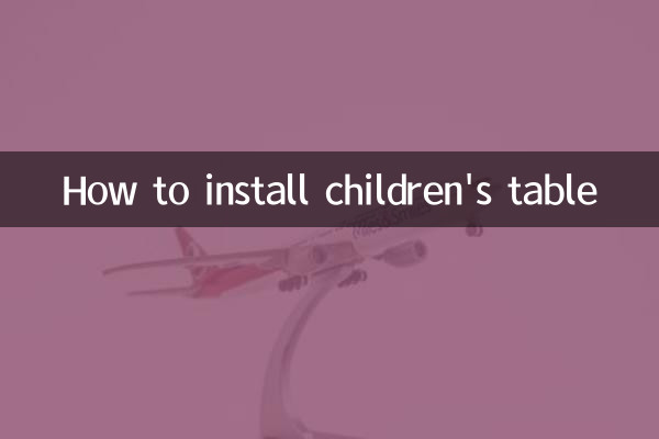 Come installare il tavolo per bambini