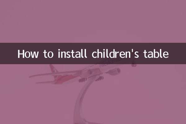Come installare il tavolo per bambini