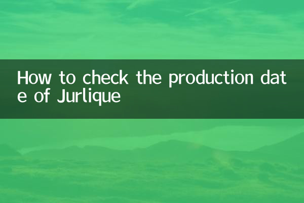 Come verificare la data di produzione di Jurlique