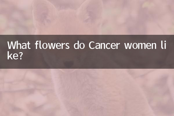 کینسر کی خواتین کونسا پھول پسند کرتے ہیں؟