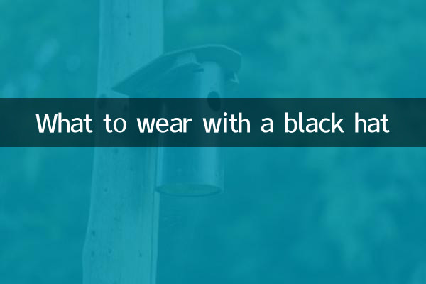 黒い帽子と何を着るか