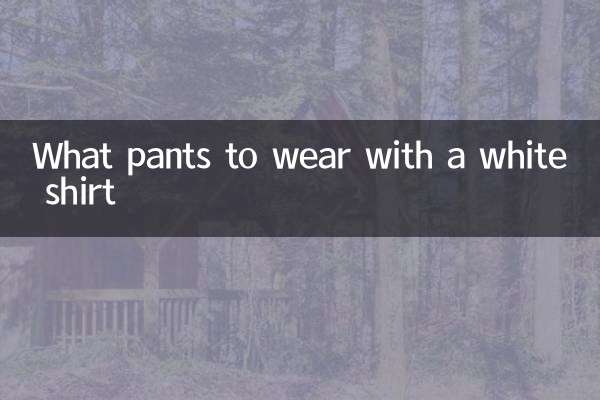 白いシャツに合わせるパンツは何ですか