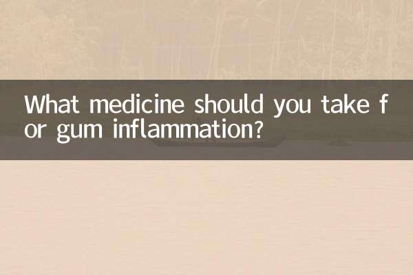 Que remédio você deve tomar para a inflamação das gengivas?