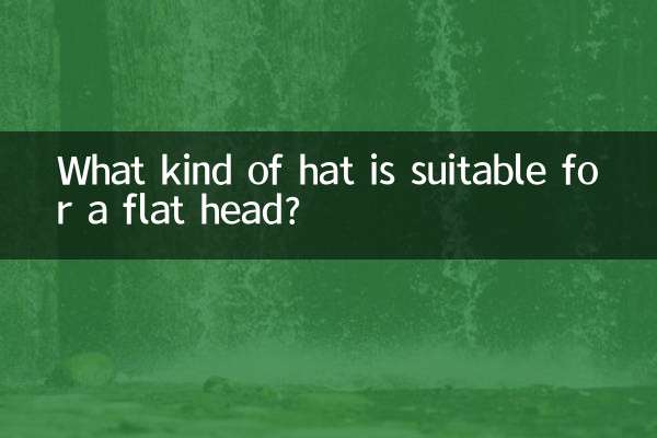 ¿Qué tipo de sombrero es adecuado para una cabeza plana?