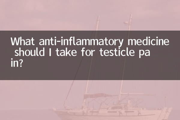What anti-inflammatory medicine should I take for testicle pain?