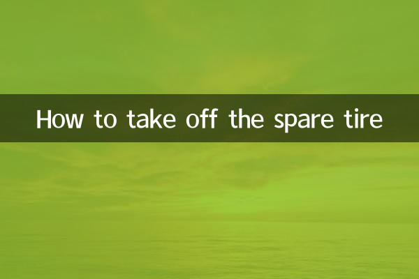 Come togliere la ruota di scorta