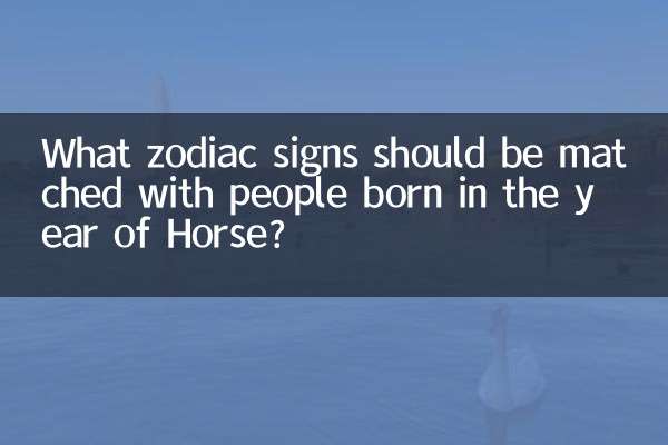 ¿Qué signos del zodíaco deberían coincidir con las personas nacidas en el año del Caballo?