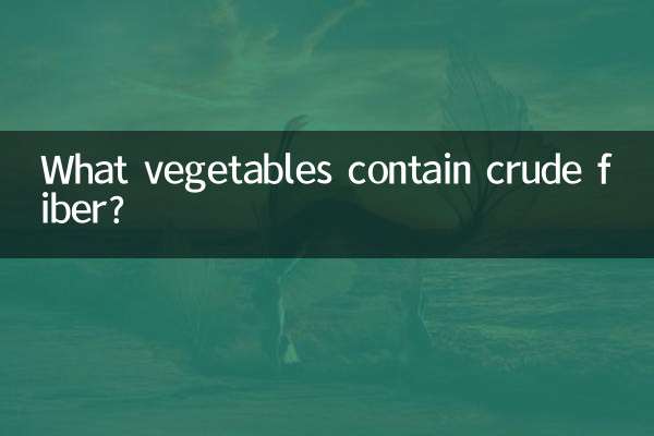 किन सब्जियों में कच्चा फाइबर होता है?