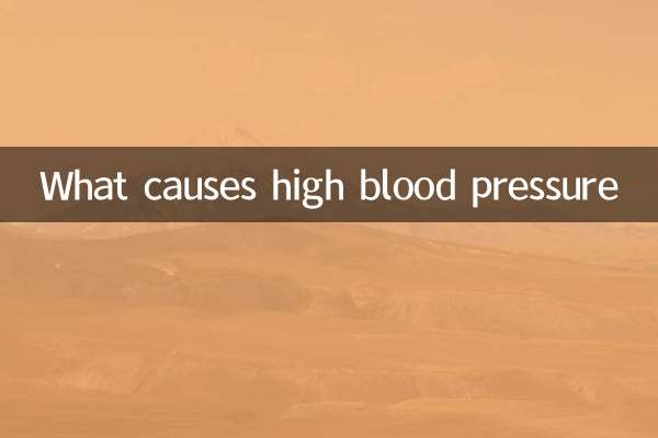 What causes high blood pressure